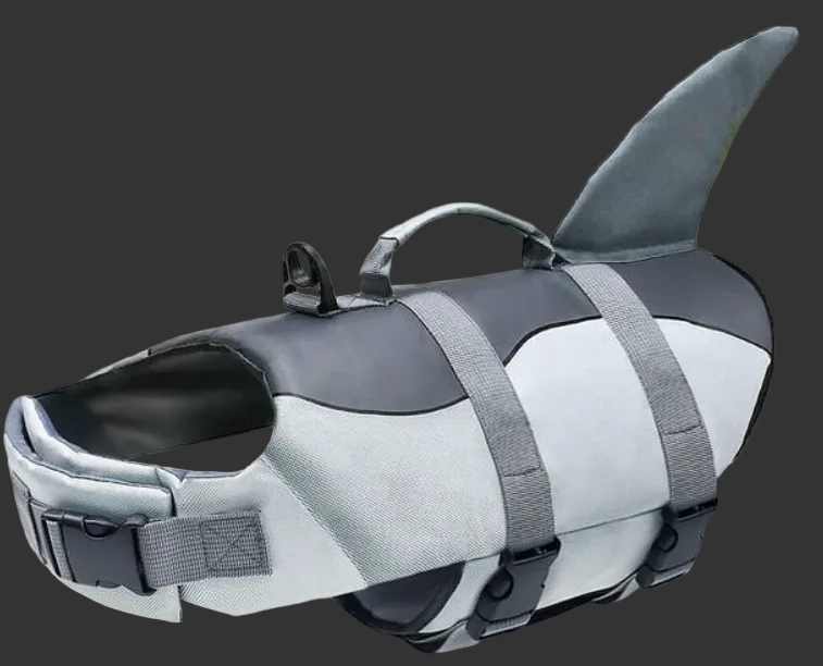 Dog Life Vest -character -Shark Fin