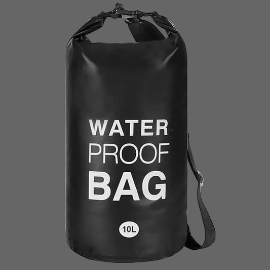 Drybag - 10 L - Professional Waterproof Bag - Storage Bag - Outdoor Bag - Outdoor Bag - Beach Bag - Waterproof Dry Bag with Shoulder Strap - Waterproof - High Quality - Black - Very suitable for Outdoor / Vacation / Travel / Swimming / Camping