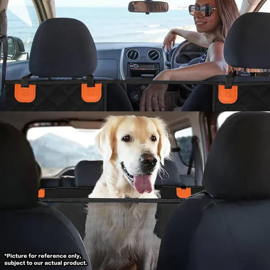 Black Pawfect Friend Hard Bottom Car Back Seat Extender & Hammock for Dogs