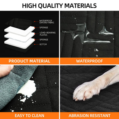 Black Pawfect Friend Hard Bottom Car Back Seat Extender & Hammock for Dogs