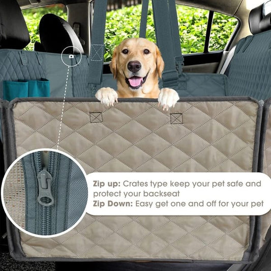 Heavy Duty Dog Car Seat Cover with Side Flaps