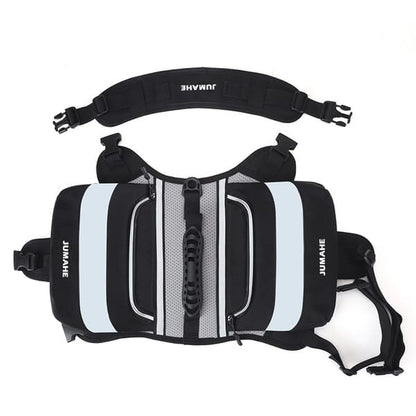 Yellow Saddle Bag Dog Backpack - Adjustable Harness Pack for Hiking, Camping & Travel with Medium to Large Dogs