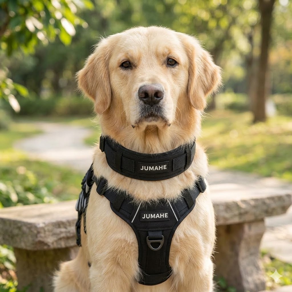 Yellow Saddle Bag Dog Backpack - Adjustable Harness Pack for Hiking, Camping & Travel with Medium to Large Dogs