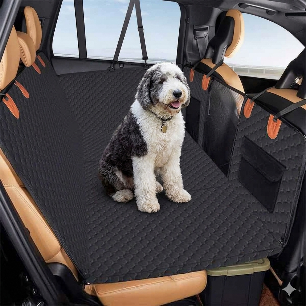 Black Pawfect Friend Hard Bottom Car Back Seat Extender & Hammock for Dogs